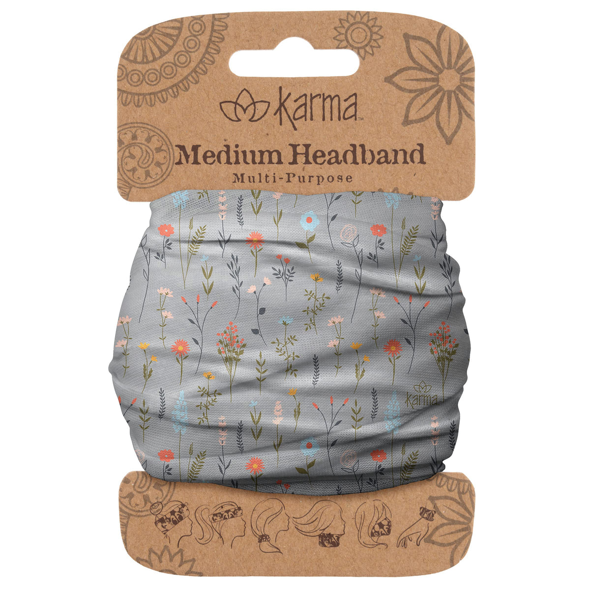 Karma Hairband, 1 Count (Pack of 1), Wildflowers