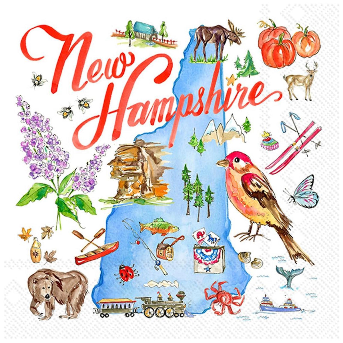 ihr SINCE 1977 Disposable Napkin, 5" x 5", New Hampshire