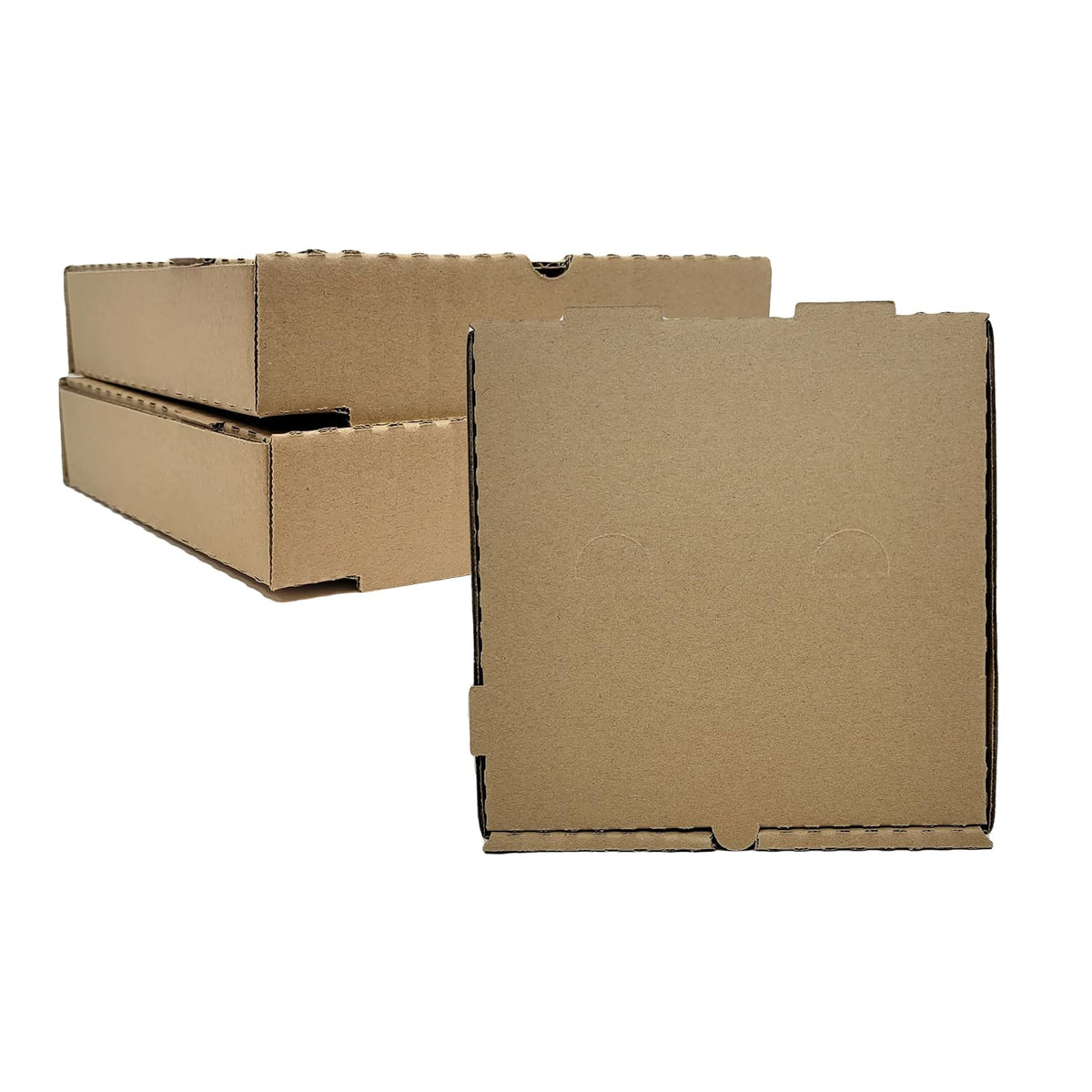 DHG Professional 50 Pack Corrugated Pizza Box - Kraft Cardboard Various Sizes Available (14" x 14")