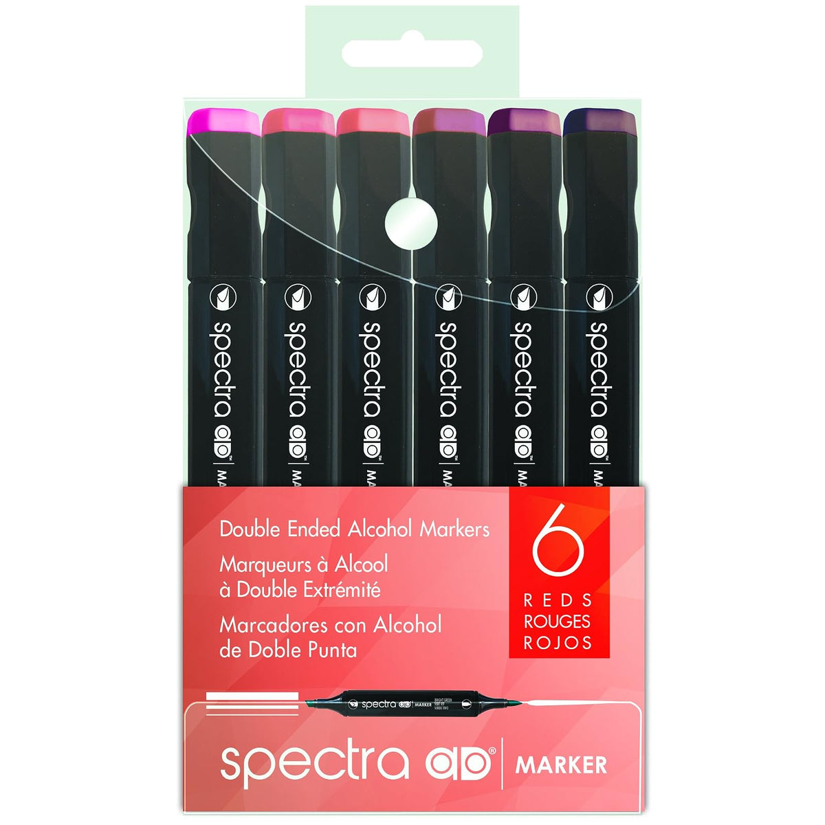 AD Marker Marking Pen, 1 Count (Pack of 1), Reds