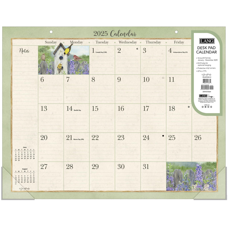 LANG Birds in The Garden 2025 Deskpad (25991010029)