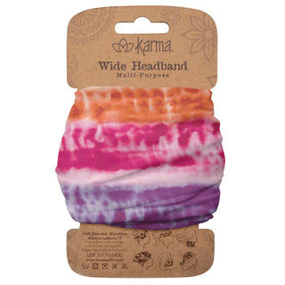 Karma Hairband, 1 Count (Pack of 1), Rainbow Tie Dye