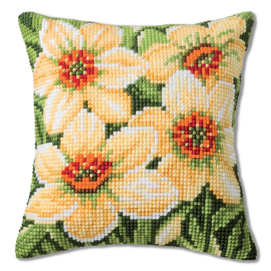 Vervaco Daffodils Cushion Cross Stitch Kit
