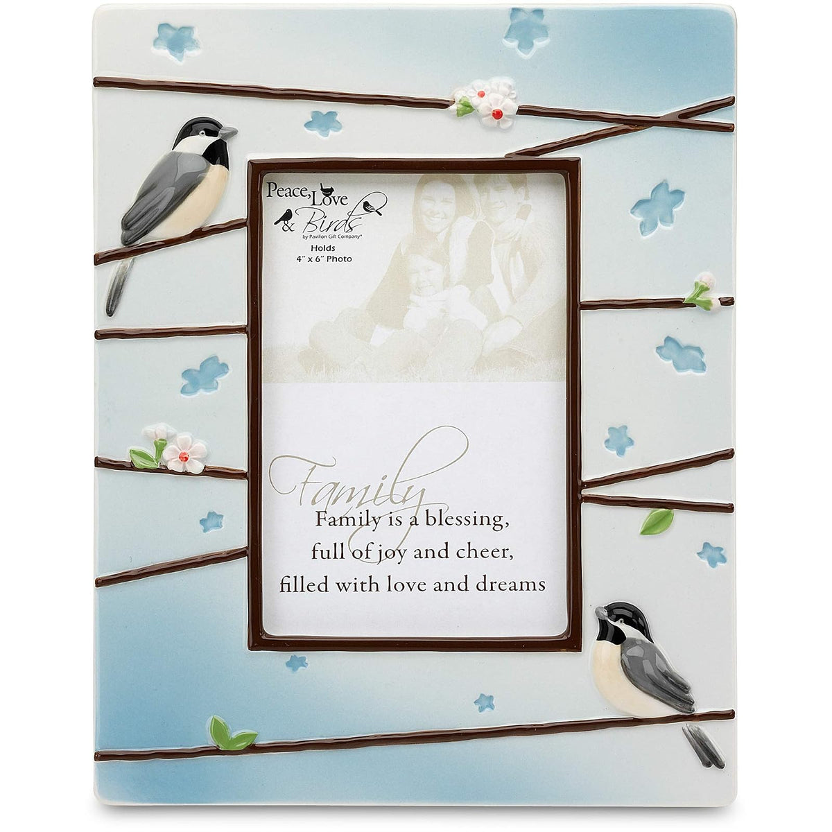 Pavilion Gift Company Picture Frame, 10 inches x 8 inches, Blue, White, Brown, G