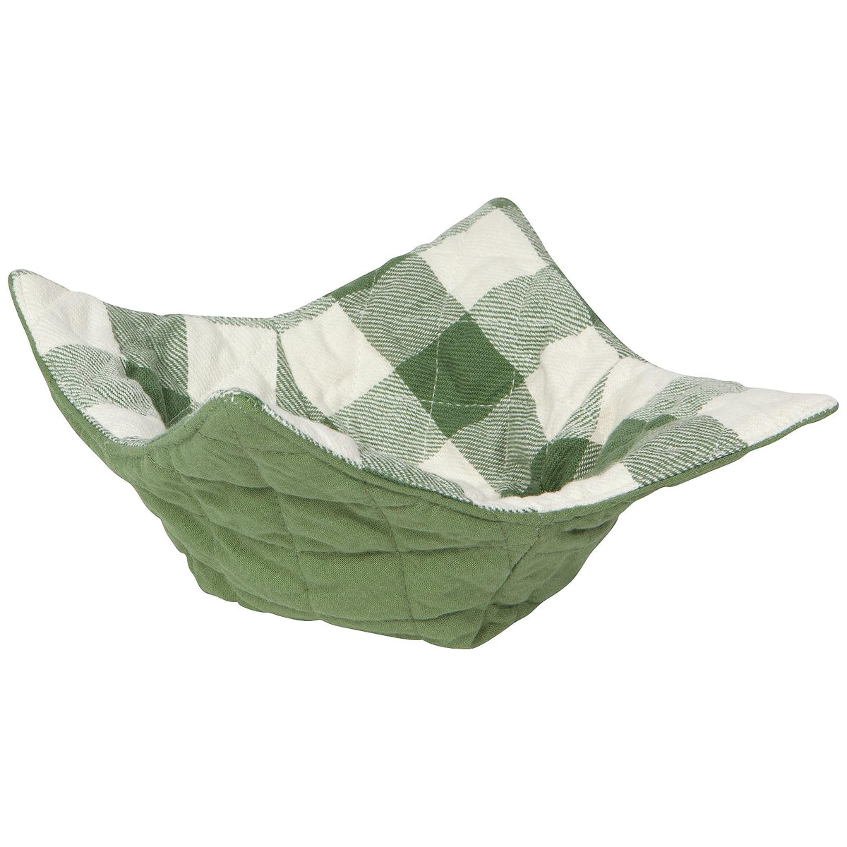 Now Designs Dishware Bowl, W9 x L9 x H2in (Pack of 1), Elm Green