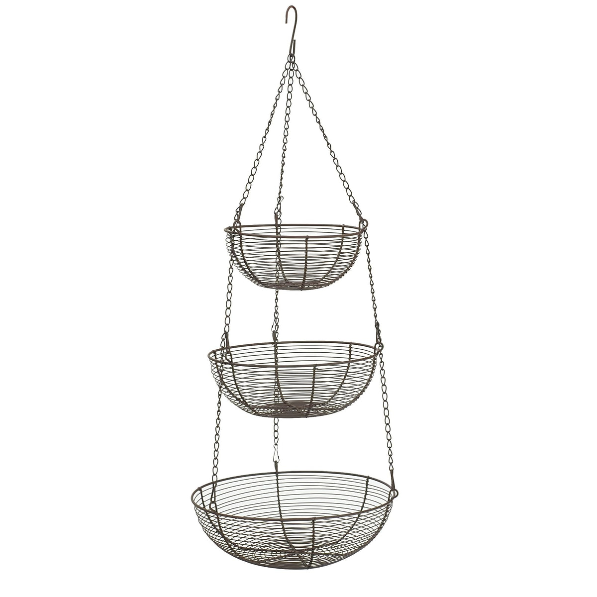 RSVP International Item Container, 3 Tier, Bronze Woven Wire