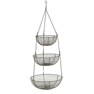 RSVP International Item Container, 3 Tier, Bronze Woven Wire