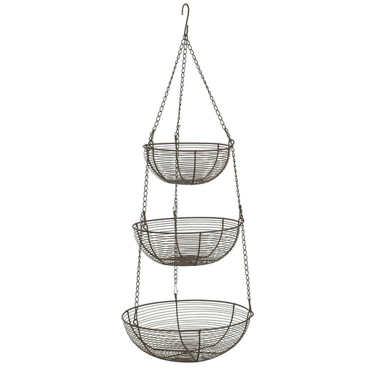 RSVP International Item Container, 3 Tier, Bronze Woven Wire