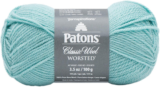 Spinrite Yarns (CA) Patons Classic Wool Yarn, Duck Egg Blue
