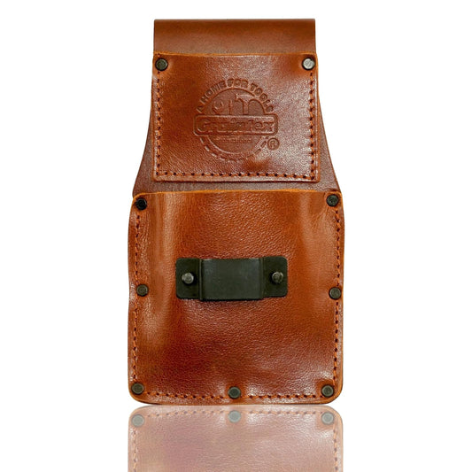Graintex AH2368 Ambassador Series Measuring Tape Holder Chestnut Brown Color Top Grain Leather