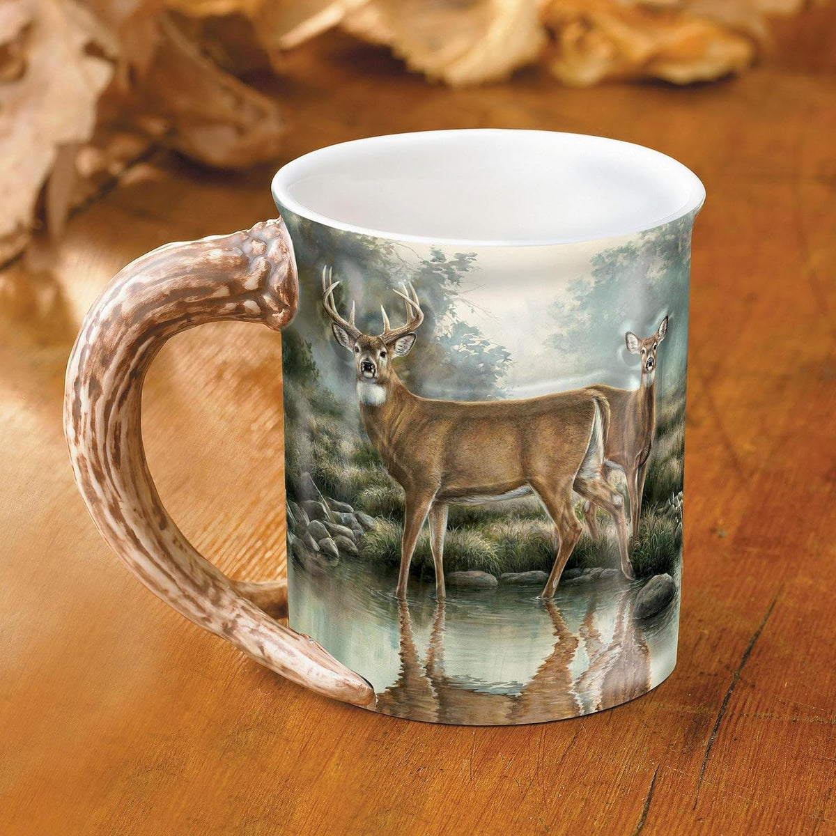 Wild Wings(WI) 8955712365 Tranquil Waters Sculpted Mug, 16 oz