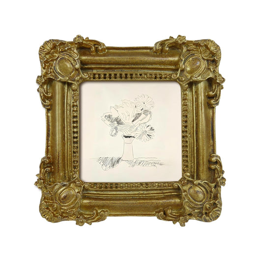 SIMON'S SHOP Picture Frame, 3x3, Gold - 3x3