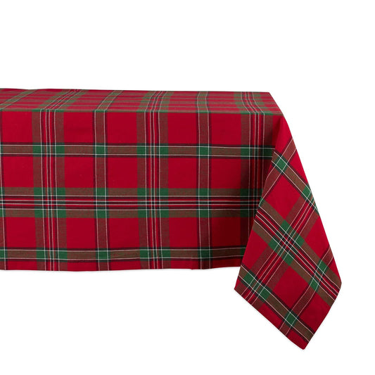 DII Tablecloth, 84" x 60" (Rectangular), Red & Green