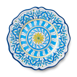 Certified International Dishware Plate, 9 inches, Turquoise Yellow