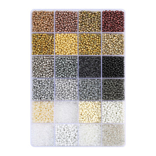 John Bead Craft Bead, 8/0, Champagne Glow
