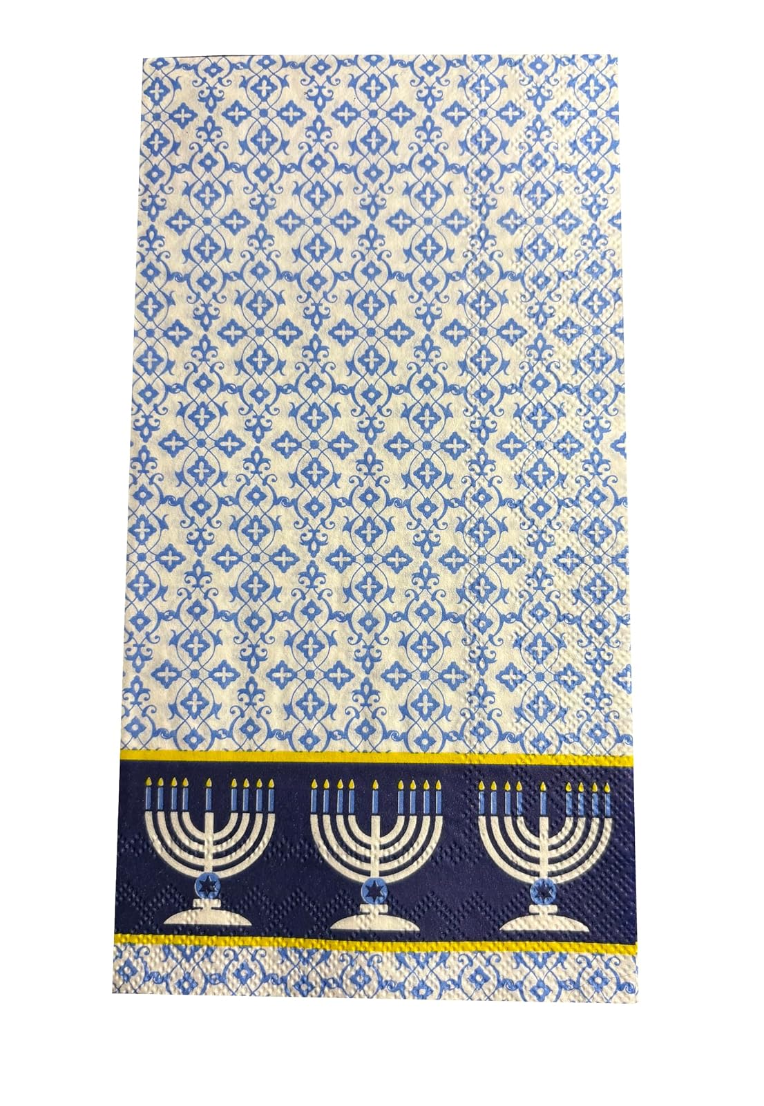 Ideal Home Range 16-Count Festival Of Lights Paper Guest Towel Napkins, Blue