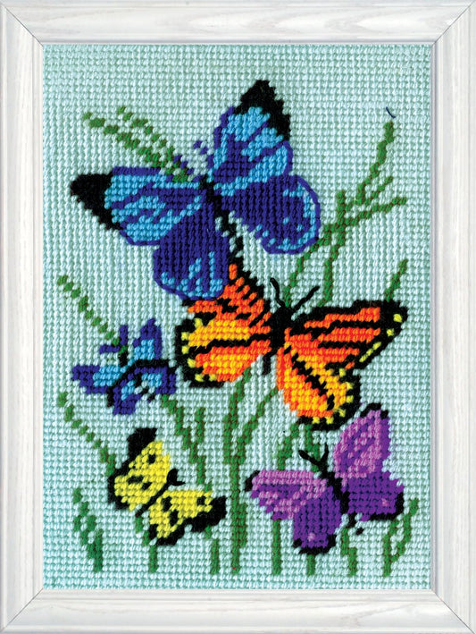 Design Works Crafts, 5" x 7" Needlepoint Kit Butterflies Galore