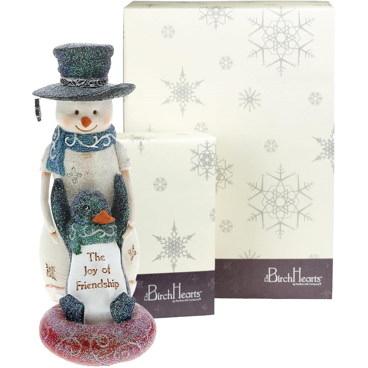 Pavilion Gift Company Figurine, 5", White, Green, Black, Blue, Red
