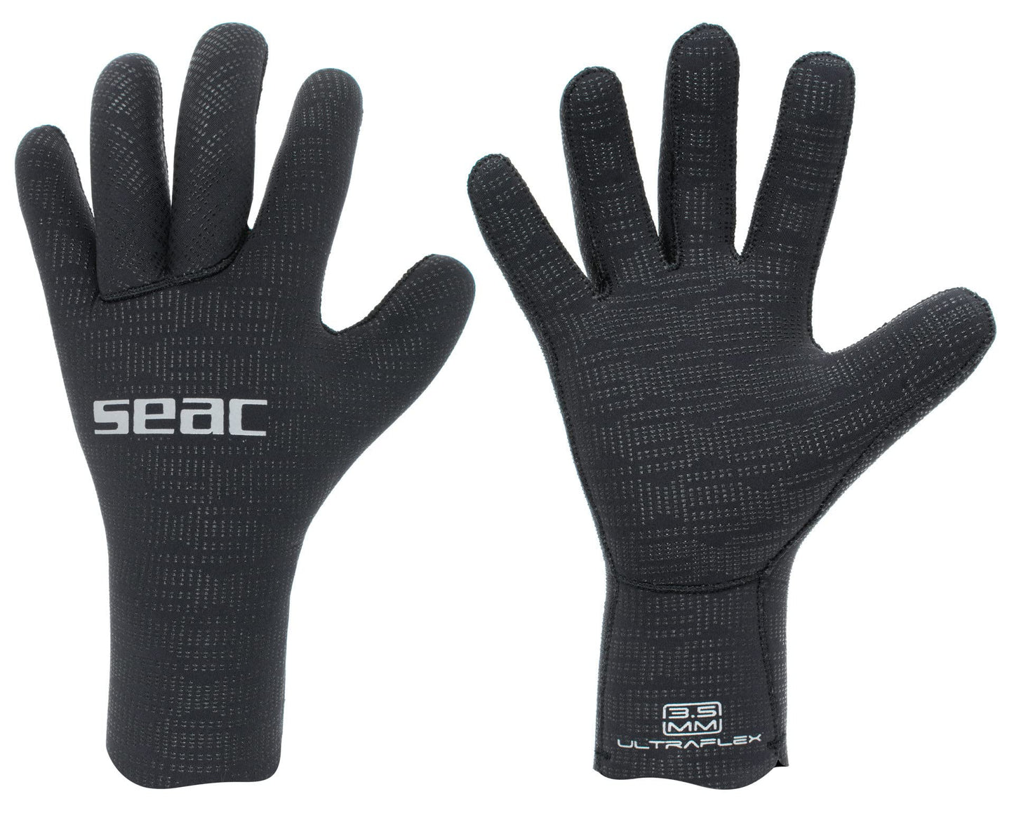 SEAC Ultraflex, 3.5 mm Ultra-Elastic Neoprene Gloves for Diving and Spearfishing, Anti-Slip, x-Large