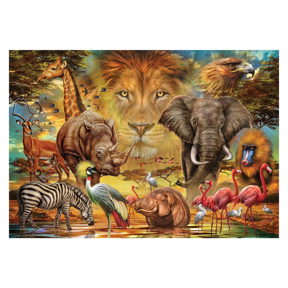 Anatolian Puzzles, 13x19 inches, King in the Sky