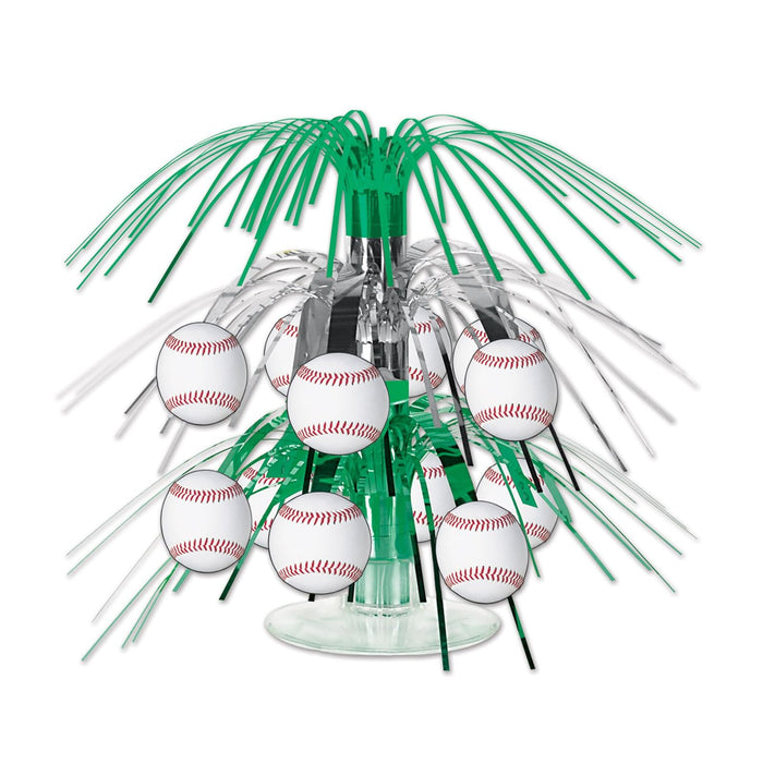 Beistle Sculpture, 71/2-Inch, Green/Silver/White/Red