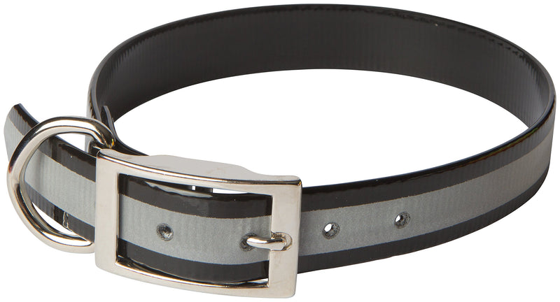 OmniPet Sunglo Reflective Regular Dog Collar, 1 x 21, Black