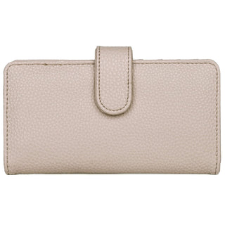 Julia Buxton USA Wallet, White Pepper, Outside Slip Pocket and Zip Pocket, 4 Int