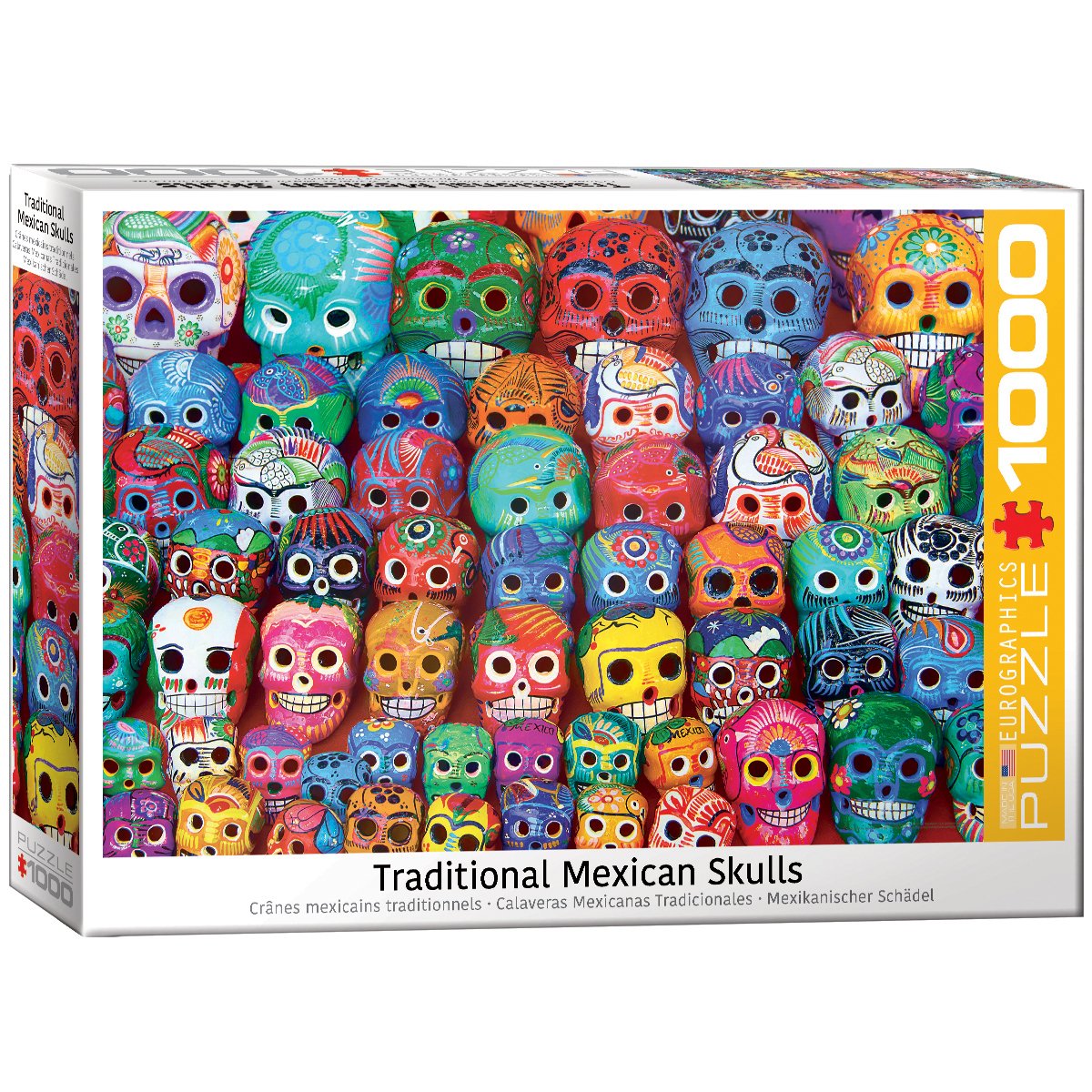 EuroGraphics Traditional Mexican Skulls 1000Piece Puzzle, 6000-5316
