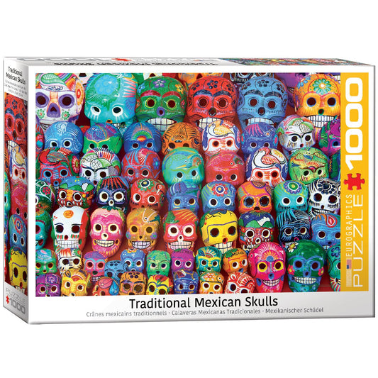 EuroGraphics Traditional Mexican Skulls 1000Piece Puzzle, 6000-5316
