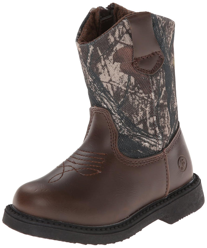 Northside USA Partner Cowboy Boot, Brown Camo, 2 M US Little Kid