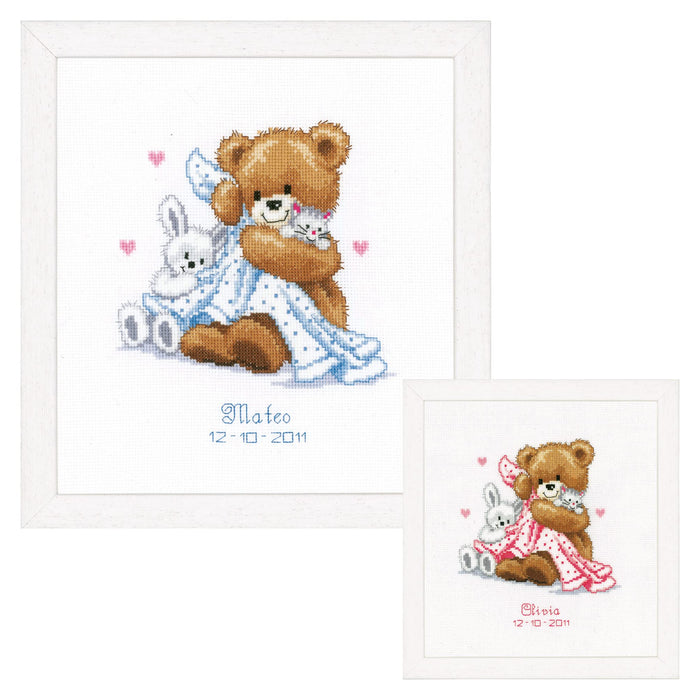 Vervaco Counted Cross Stitch Kit Bear with a Blanket PN-0011901