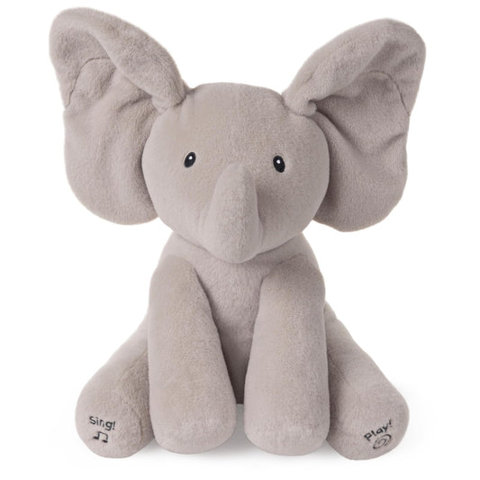 GUND Baby Animated Flappy The Elephant Stuffed Animal Plush, Gray, 12"