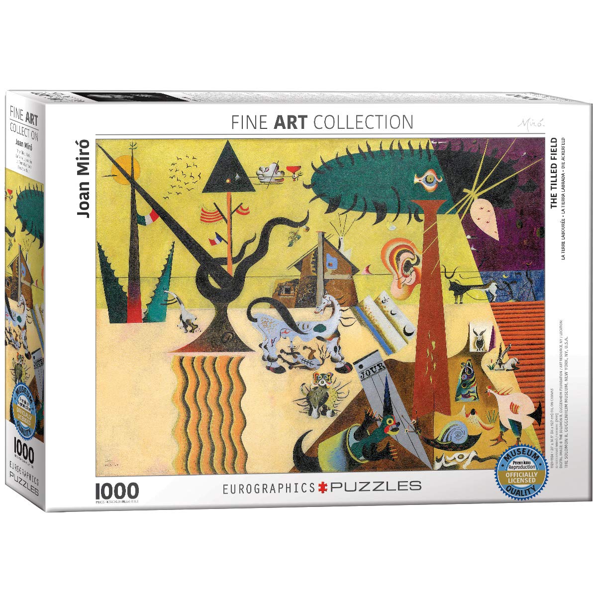 EuroGraphics The Tilled Field by Joan Miro (1000 Piece) Puzzle (6000-0858)