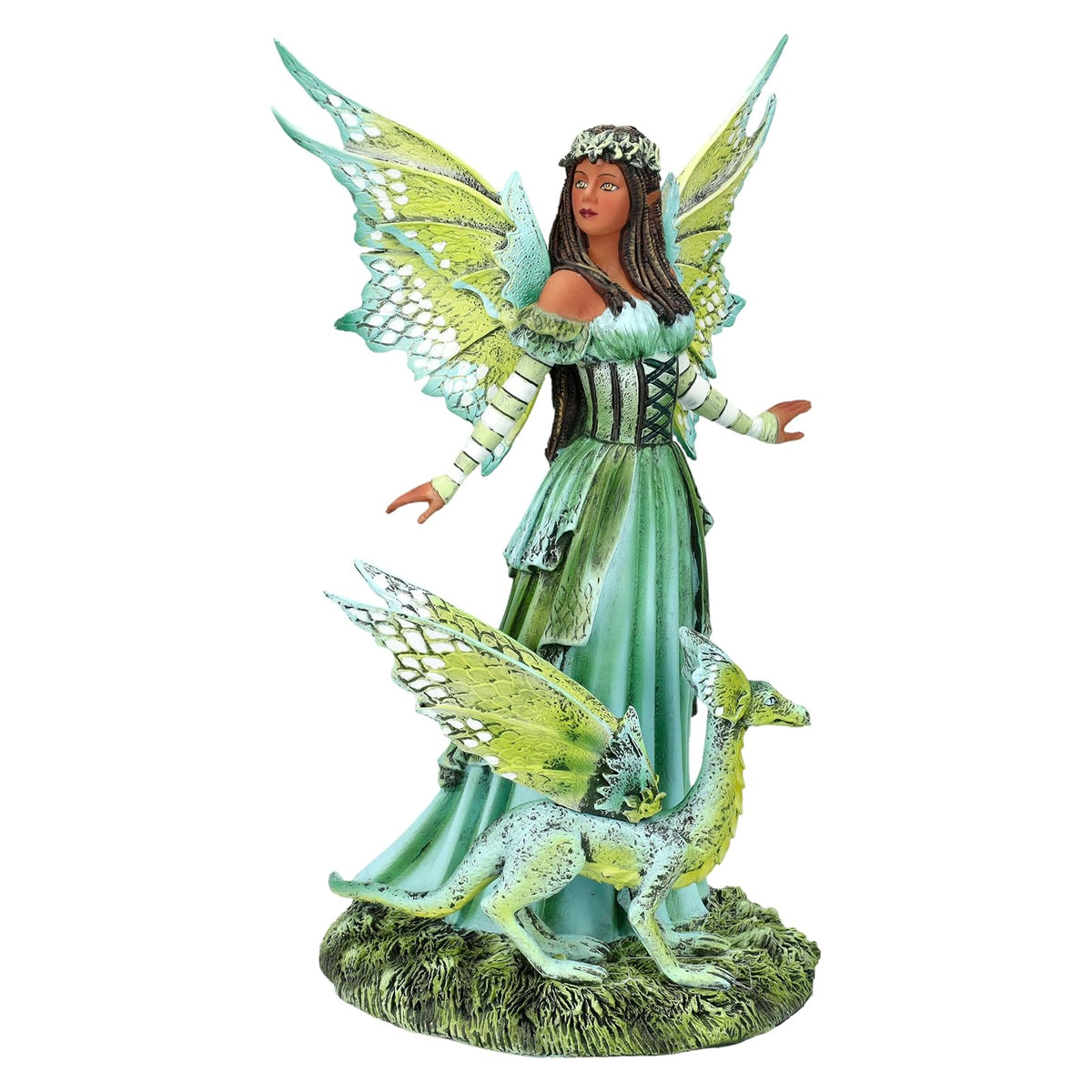Pacific Giftware Figurine, 8.7 inches, Green/Yellow