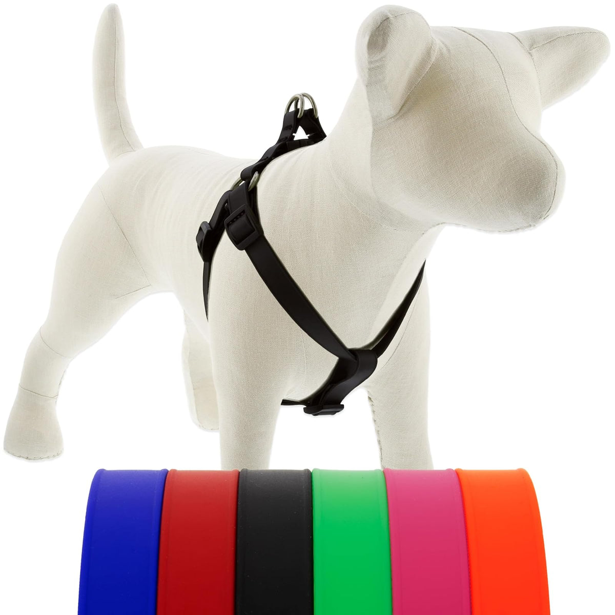 LupinePet Animal Harness, Med/Lrg: Girth Adjusts from 20 to 30 in, 3/4" Wide, Je