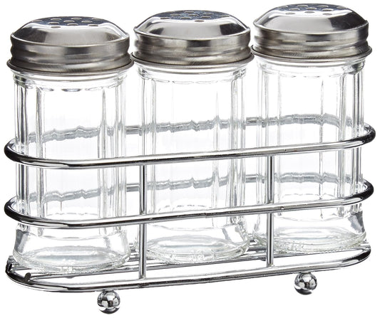 Tablecraft (659N) Condiment Dispenser Set with Perforated Top 2-Ounce