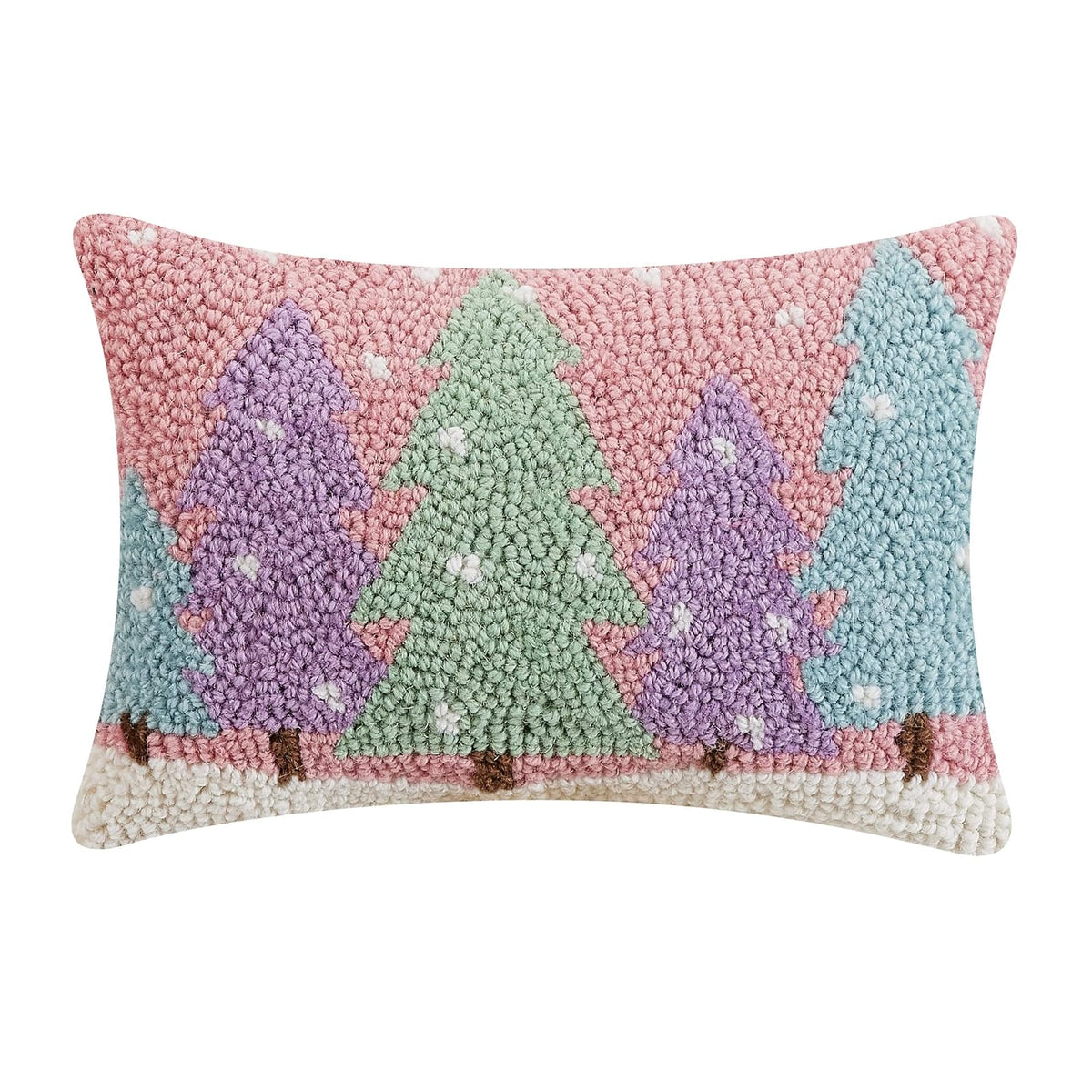 Peking Handicraft Pillow, 8 inches x 12 inches, White, Green