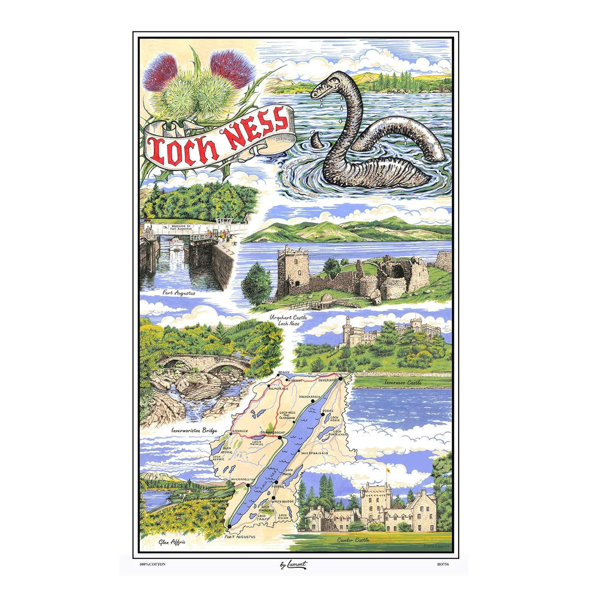 Samuel Lamont Towel, 19" x 29" x 3/32", Multicolor