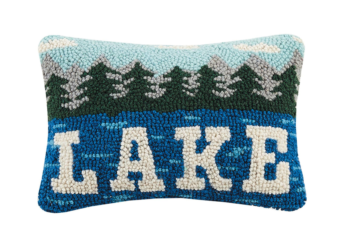 Peking Handicraft Pillow, 8 inches x 12 inches, Blue