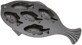 Old Mountain 10145 Fish Impression Cornbread Pan, Cast Iron