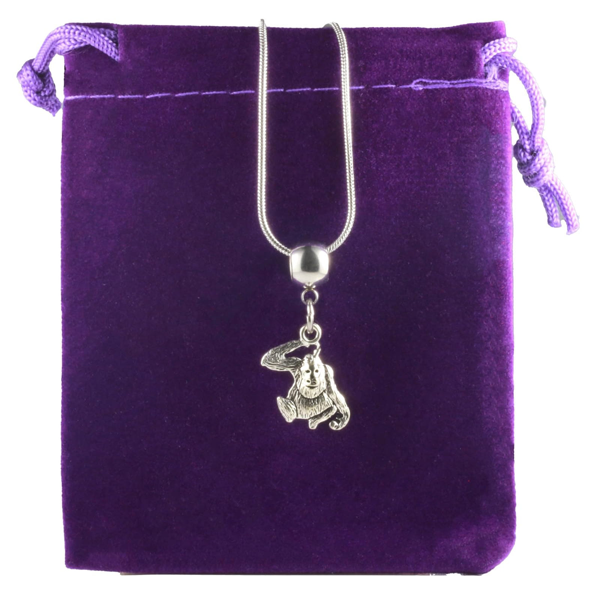 Dave The Bunny Necklace, Silver, Modern