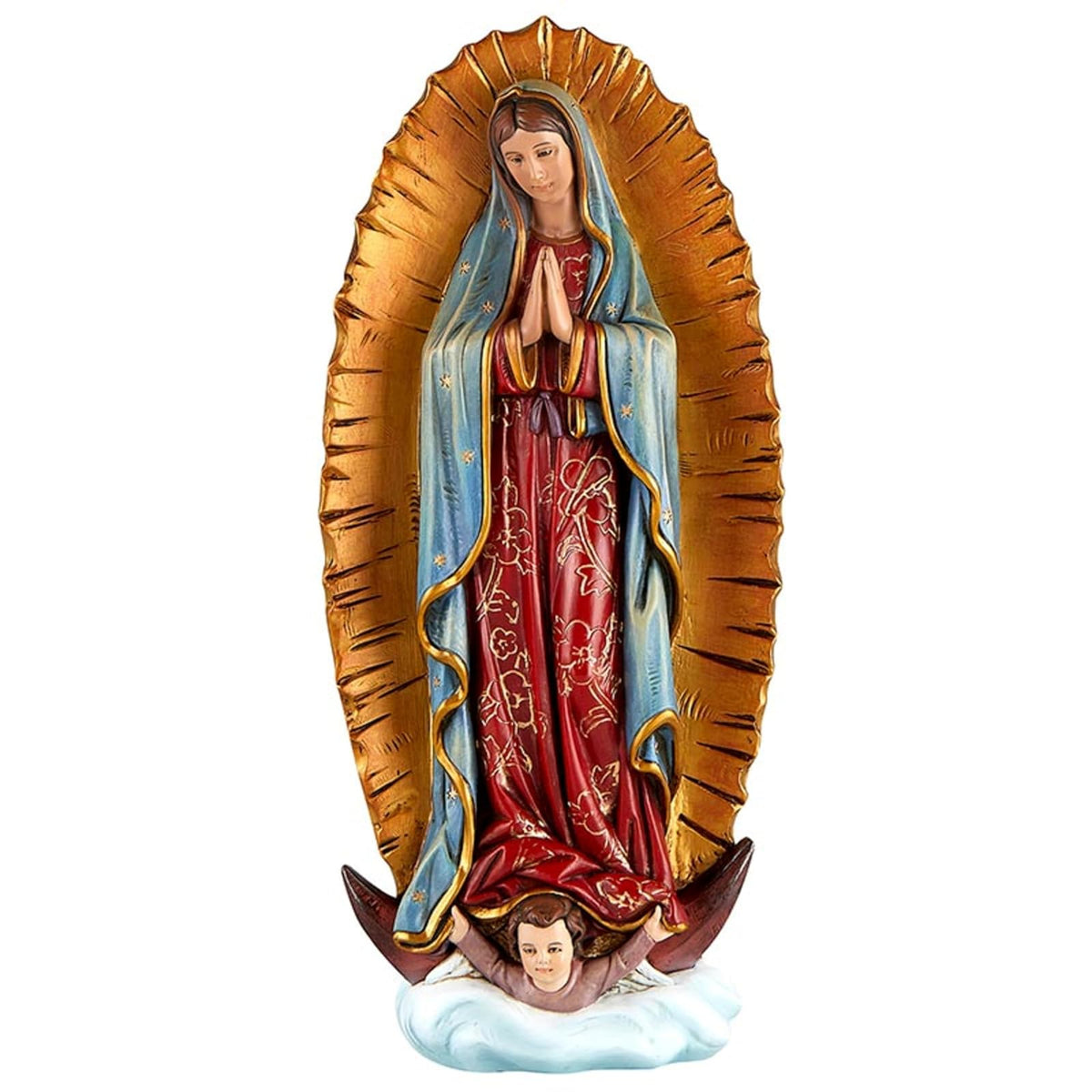 Avalon Gallery Figurine, 12.3" H, Our Lady of Guadalupe