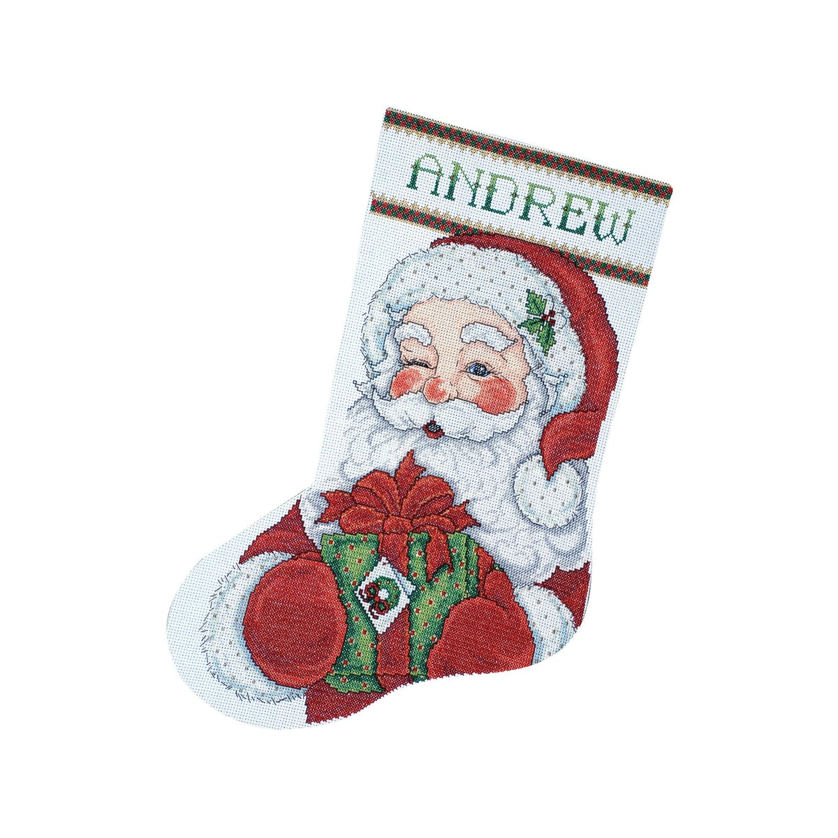 Design Works Crafts Sewing Tool Set, Winking Santa, Stocking
