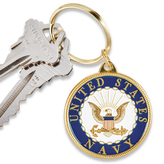 Eagle Emblems, Inc. Keychain, 1 - 1/2", Blue