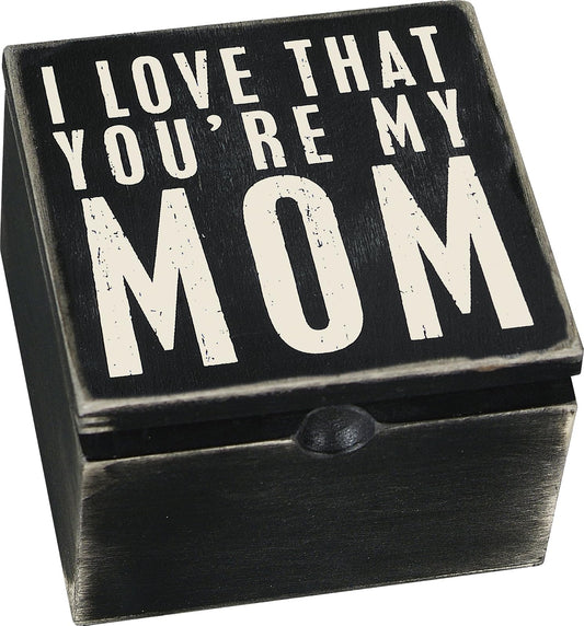 Primitives by Kathy Sign Box My Mom 4 by 4-Inch