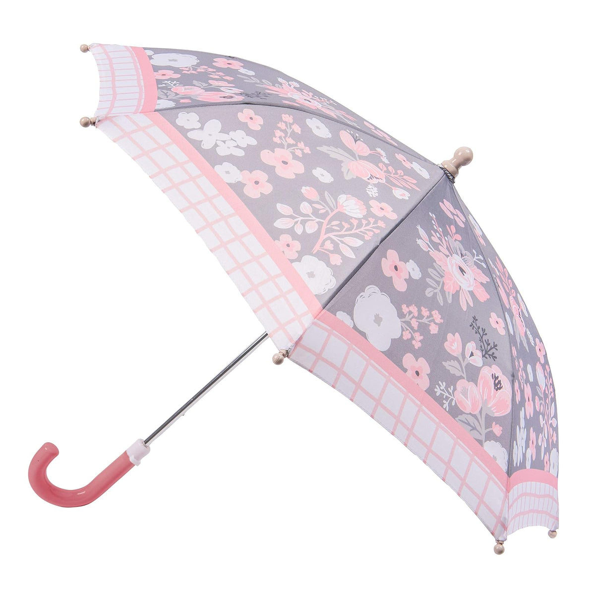 Stephen Joseph Umbrella, OS, Charcoal Flower