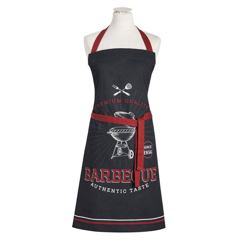 Coucke Apron, Cotton, Black, 85 cm x 76 cm