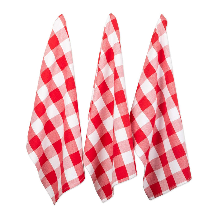 DII Towel, 20x30", Red & White