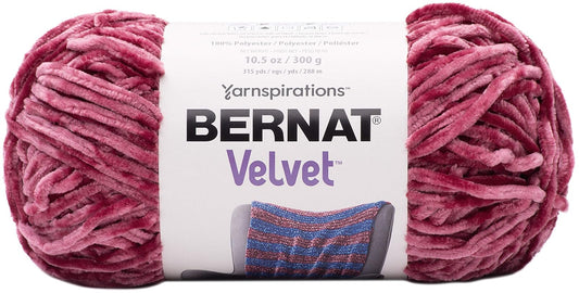 Spinrite Yarns (CA) Bernat Velvet Yarn Craft Supplies, Pomegranate