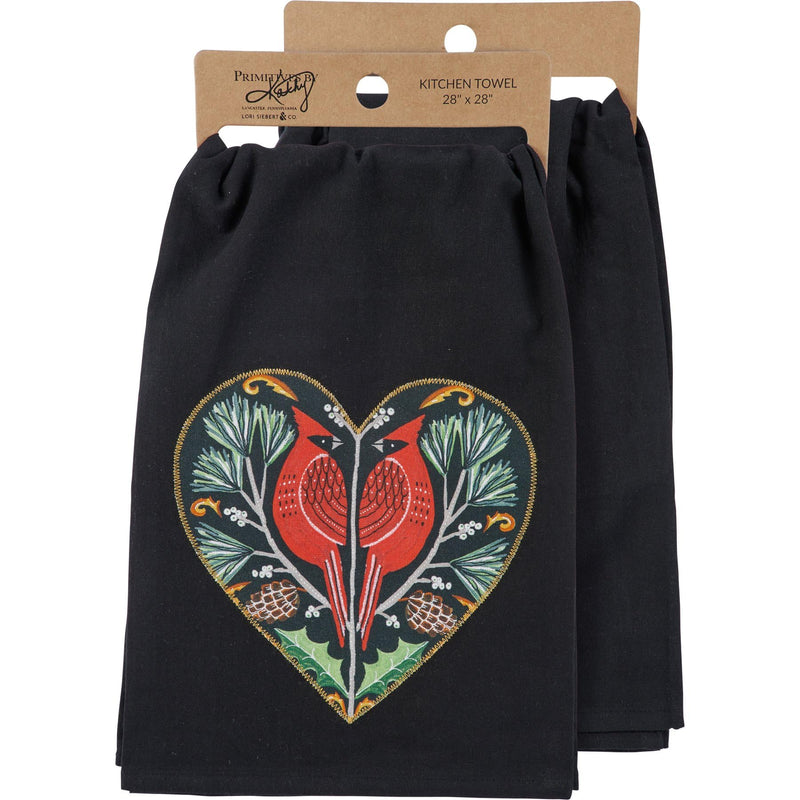 Primitives by Kathy Kitchen Towel - Cardinal